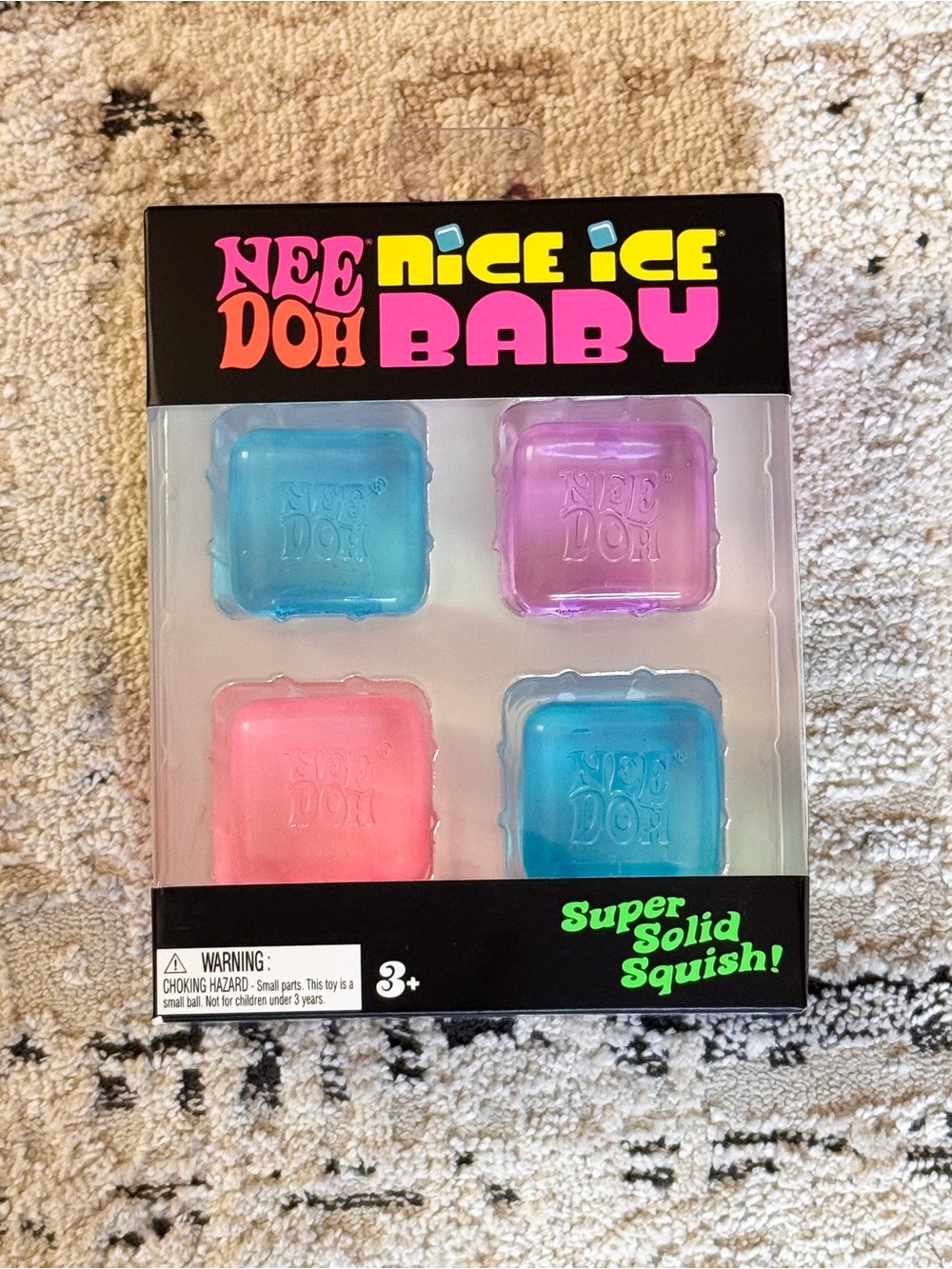 Nee Doh Nice Ice Baby 4-Pack - Pink, Blue, Purple